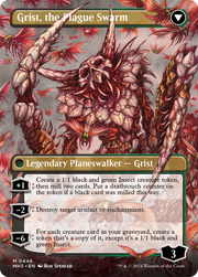 Grist, Voracious Larva // Grist, the Plague Swarm (MH3-446) - Modern Horizons 3 (Borderless) Foil