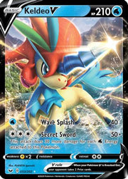 Keldeo V 053/202  - Holofoil SWSH01 Sword & Shield Base Set - Ultra Rare