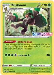 Rillaboom SWSH006  - Holofoil SWSH Sword & Shield Promo Cards - Promo