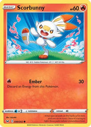 Scorbunny (030) 030/202  SWSH01 Sword & Shield Base Set - Common