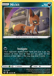 Nickit 125/202  - Reverse Holofoil SWSH01 Sword & Shield Base Set - Common
