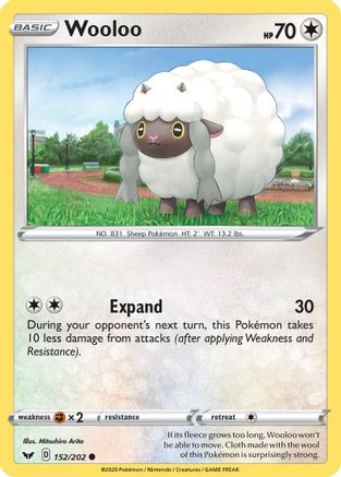 Wooloo (152) 152/202  SWSH01 Sword & Shield Base Set - Common