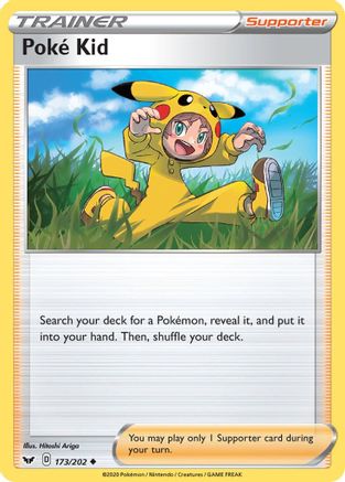 Poke Kid 173/202  SWSH01 Sword & Shield Base Set - Uncommon