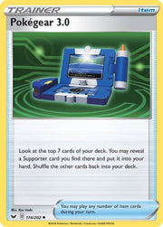 Pokegear 3.0 174/202  - Reverse Holofoil SWSH01 Sword & Shield Base Set - Uncommon
