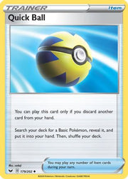 Quick Ball 179/202  - Reverse Holofoil SWSH01 Sword & Shield Base Set - Uncommon