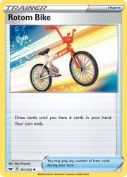 Rotom Bike 181/202  - Reverse Holofoil SWSH01 Sword & Shield Base Set - Uncommon