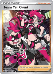Team Yell Grunt (Full Art) 202/202  - Holofoil SWSH01 Sword & Shield Base Set - Ultra Rare