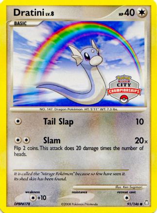 Dratini 091/146  - Reverse Holofoil League & Championship Cards - Promo