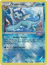 Vaporeon 025/108  - Reverse Holofoil League & Championship Cards - Promo