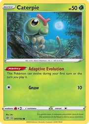 Caterpie 001/192  SWSH02 Rebel Clash - Common