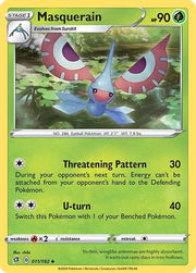 Masquerain 011/192  - Reverse Holofoil SWSH02 Rebel Clash - Uncommon