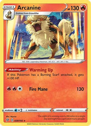 Arcanine 028/192  SWSH02 Rebel Clash - Rare