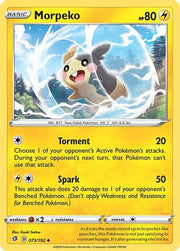 Morpeko 073/192  - Reverse Holofoil SWSH02 Rebel Clash - Uncommon