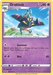 Drakloak 090/192  - Reverse Holofoil SWSH02 Rebel Clash - Uncommon