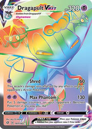 Dragapult VMAX (Secret) 197/192  - Holofoil SWSH02 Rebel Clash - Secret Rare