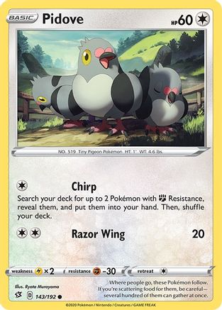Pidove 143/192  SWSH02 Rebel Clash - Common