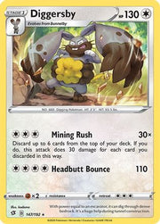 Diggersby 147  SWSH02 Rebel Clash - Rare