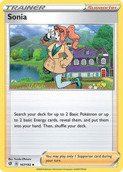 Sonia 167/192  - Reverse Holofoil SWSH02 Rebel Clash - Uncommon