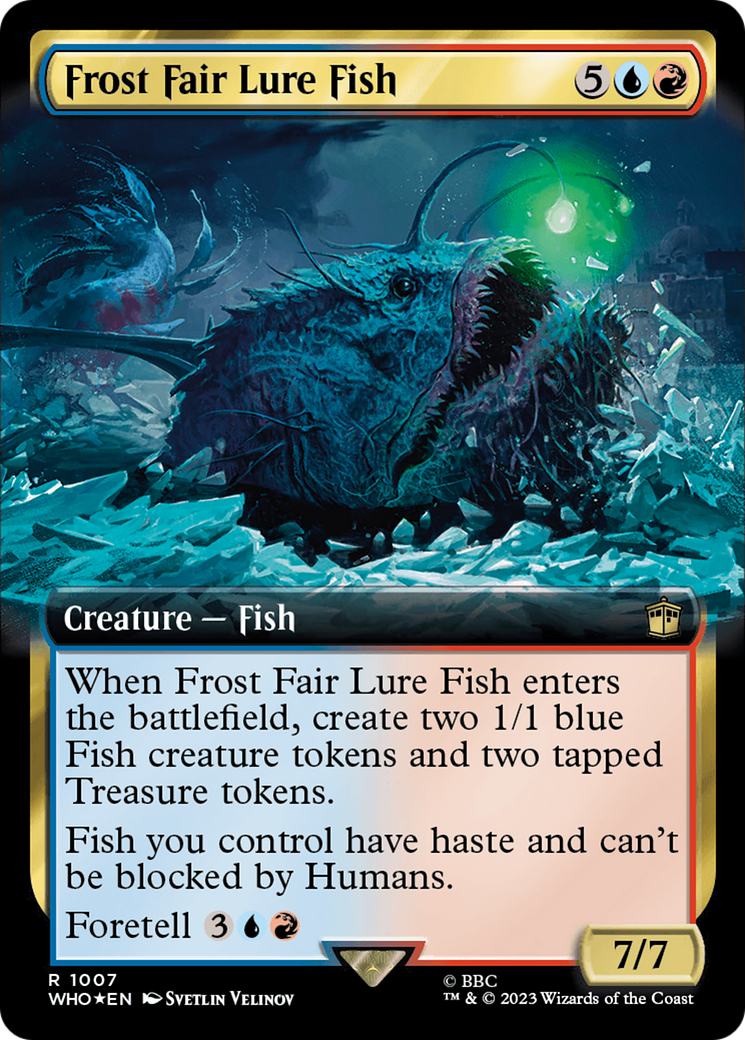 Frost Fair Lure Fish (WHO-1007) - Doctor Who: (Extended Art) Foil