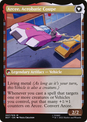 Arcee, Sharpshooter // Arcee, Acrobatic Coupe (BOT-007) - Transformers: (convertdfc) Foil