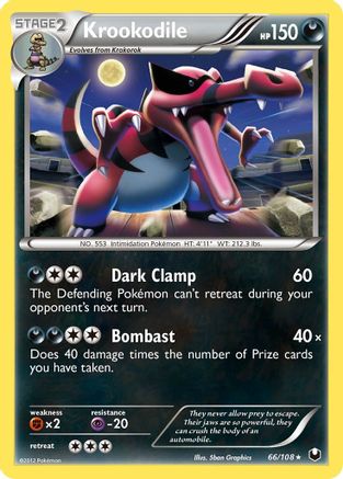 Krookodile 066/108  Deck Exclusives - Rare