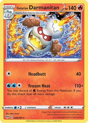 Galarian Darmanitan (28) 028/189  - Reverse Holofoil SWSH03 Darkness Ablaze - Rare