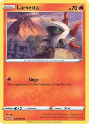 Larvesta 029/189  - Reverse Holofoil SWSH03 Darkness Ablaze - Common