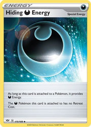 Hiding D Energy 175/189  - Reverse Holofoil SWSH03 Darkness Ablaze - Uncommon