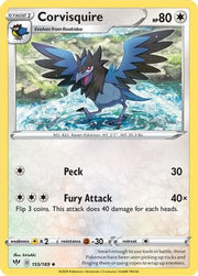 Corvisquire 155/189  - Reverse Holofoil SWSH03 Darkness Ablaze - Uncommon