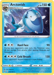 Arctovish 054/189  - Reverse Holofoil SWSH03 Darkness Ablaze - Rare