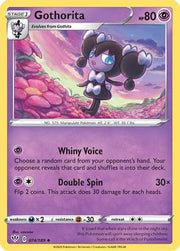 Gothorita 074/189  - Reverse Holofoil SWSH03 Darkness Ablaze - Uncommon