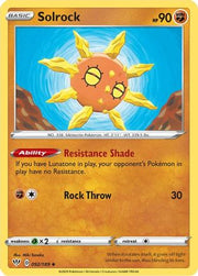 Solrock 092/189  SWSH03 Darkness Ablaze - Uncommon