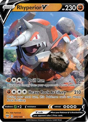 Rhyperior V 095/189  - Holofoil SWSH03 Darkness Ablaze - Ultra Rare