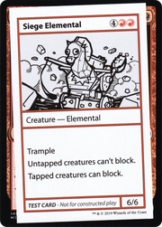 Siege Elemental (CMB1-064) - Mystery Booster Playtest Cards 2021