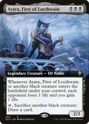 Ayara, First of Locthwain (ELD-350) - Throne of Eldraine: (Extended Art) Foil