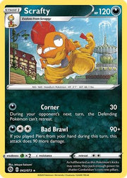 Scrafty 042/73  - Reverse Holofoil Champions Path - Holo Rare