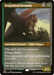Dragonlord Dromoka (2X2-487) - Double Masters 2022 Etched Foil