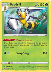 Beedrill 003/185  - Reverse Holofoil SWSH04 Vivid Voltage - Rare