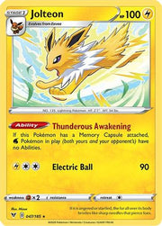 Jolteon 047/185  - Reverse Holofoil SWSH04 Vivid Voltage - Rare