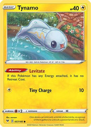 Tynamo 057/185  - Reverse Holofoil SWSH04 Vivid Voltage - Common
