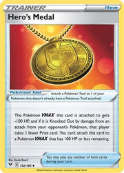 Hero's Medal 152/185  - Reverse Holofoil SWSH04 Vivid Voltage - Uncommon