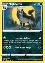 Mightyena 104/185  - Reverse Holofoil SWSH04 Vivid Voltage - Uncommon