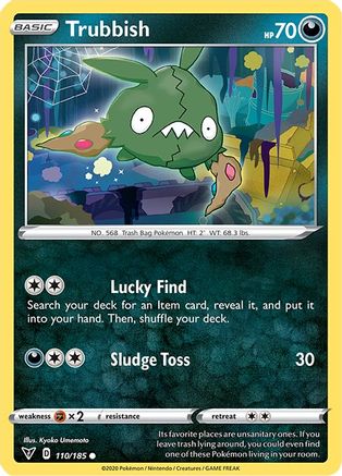 Trubbish 110/185  - Reverse Holofoil SWSH04 Vivid Voltage - Common
