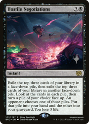 Hostile Negotiations (PPBRO-105) - The Brothers' War Promos Foil