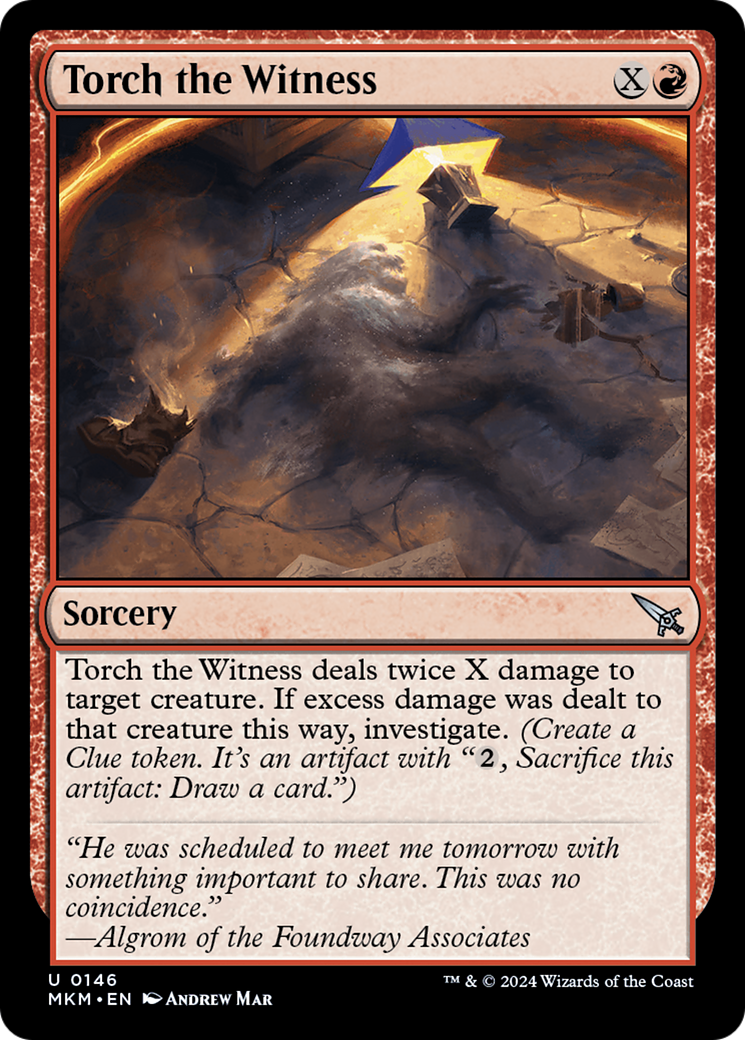 Torch the Witness (MKM-146) - Murders at Karlov Manor Foil