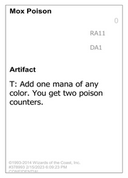 Mox Poison (UNK-RA11B) - Unknown Event