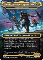 Admiral Beckett Brass (SLD-1561) - Secret Lair Drop / Edward, Jackdaw Captain (Borderless)