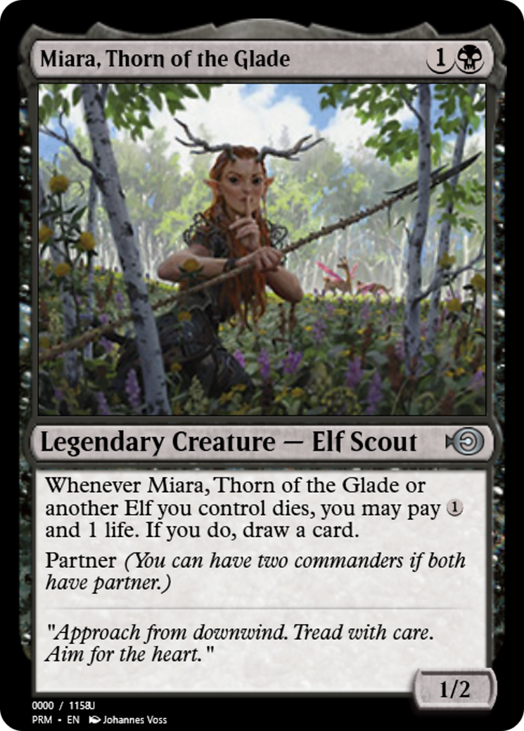 Miara, Thorn of the Glade (PRM-86268) - Magic Online Promos