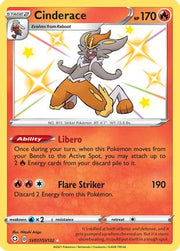 Cinderace SV017/SV122  - Holofoil Shining Fates Shiny Vault - Shiny Holo Rare