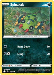 Spinarak 043/072  - Reverse Holofoil Shining Fates - Common